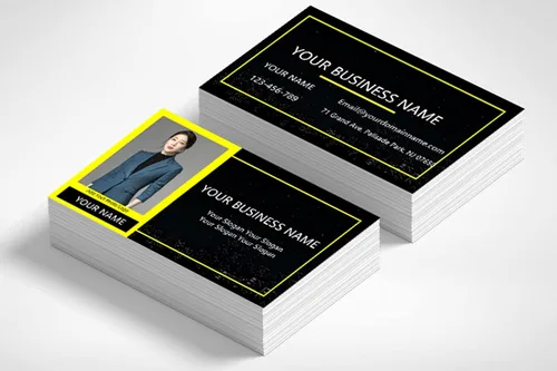 Vista 3 de Diseños de tarjetas de visita personalizables con logotipo y foto, 200/500 piezas, 3.5 x 2 pulgadas, añade texto fotográfico, imprime tus propias