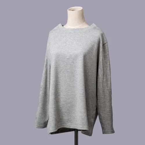 Vista 5 de Camisas de cirugía de hombro, camisa unisex de rehabilitación con broches discretos para los hombros, ropa de quimioterapia, camisa de manga larga