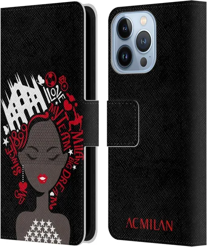 Vista 12 de Head Case Designs Officially Licensed AC Milan Dream Big Children Leather Wallet Case Compatible with Apple iPhone 11