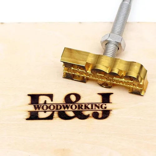 Vista 10 de Arokimi Hierro de marca de madera personalizado para carpintería, cuero, plástico, papel y más (hierro eléctrico de marca de 1 x 1 pulgadas)