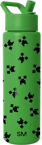 Vista 31 de Simple Modern Summit - Botella de agua con tapa con pajilla, vaso aislado de acero inoxidable a prueba de fugas de Disney de 30 onzas, regalos