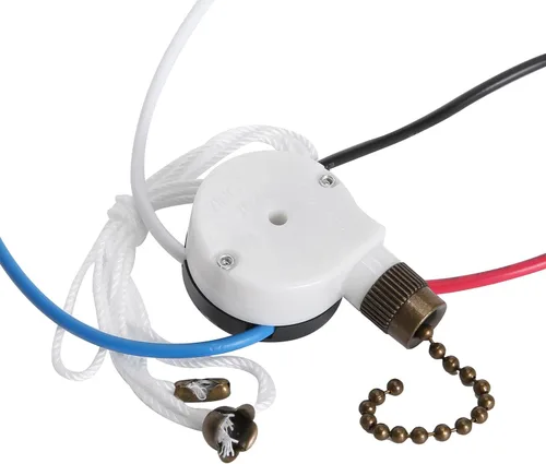 Vista 13 de Zing Ear ZE-208S - Interruptor de ventilador de 3 velocidades y 4 cables, control de velocidad de cadena de tracción para ventiladores de techo 2