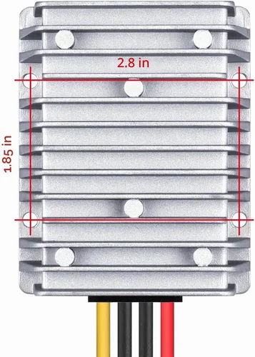 Vista 6 de Convertidor reductor de voltaje de 24V CD baja a 12V 10A 120W, fuente de alimentación CD/CD de transformador buck, a prueba de agua