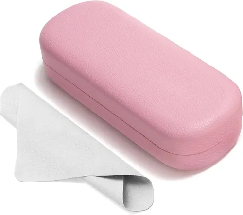 Vista 14 de Marvolia Estuche para gafas de sol, funda rígida grande de piel sintética para gafas de sol Negro