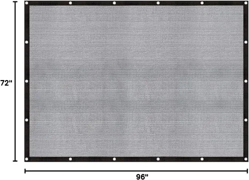 Vista 9 de Cool Area Tela de Sombra 60-70% Malla Tejida Resistente con Ojales 6x8 Pies Lona de Sombra para Patio Toldo Jardín Porche Invernadero Piscinas