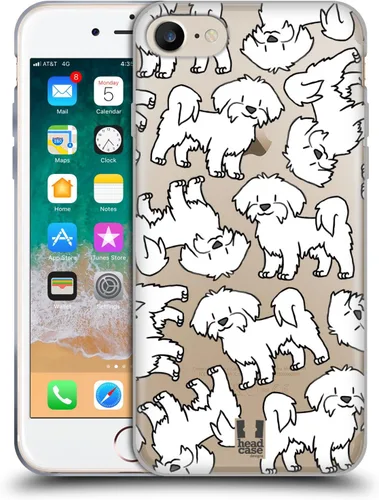 Vista 70 de Head Case Designs Airedale Terrier - Funda de gel suave con 4 patrones de razas de perro [protección de grado militar] compatible con Apple iPhone 7
