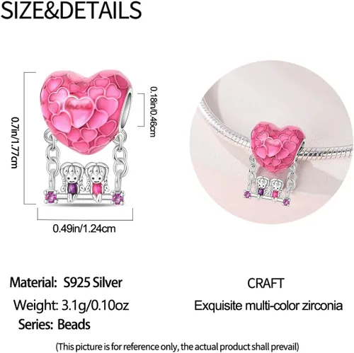 Vista 179 de KUNSIR Los abalorios se adaptan a pulseras Pandora para mujer, plata de ley 925, cuentas colgantes de joyería para niñas, dijes de feliz cumpleaños