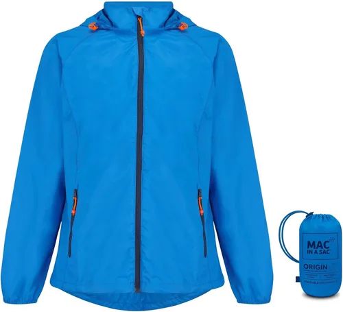 Vista 12 de Mac in a Sac Origin Women’s Packable Rain Jacket Hooded Edición Blue Camo