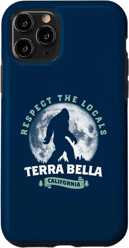 Vista 13 de iPhone 12 mini Terra Bella California Bigfoot Night Walk Retro Case