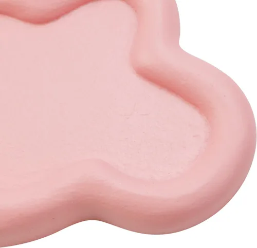 Vista 4 de MY MIRONEY Bandeja de resina de 4.13 x 2.76 pulgadas para joyas, plato decorativo en forma de nube, bandejas de platos rosados, soporte para llavero