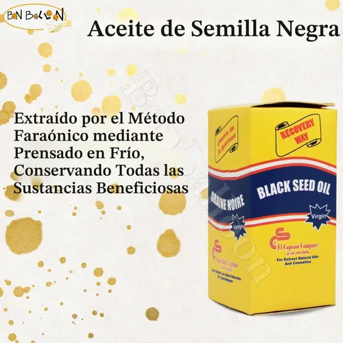 Vista 3 de El Capitán Aceite Virgen Negro Semilla Nigella Sativa 8.5 fl oz (tamaño más grande)