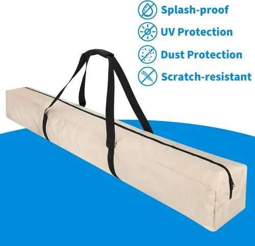 Vista 5 de Xxerciz Bolsa de transporte de 57 pulgadas para sombrilla de playa plegable de 9 pies, fundas impermeables 600D para sombrilla de patio, bolsa