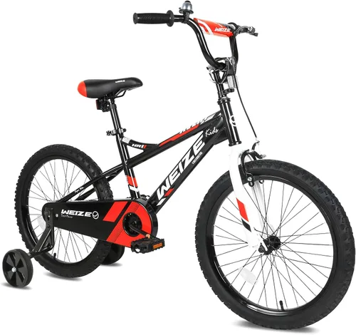 Vista 13 de WEIZE 14 16 20 Inch Kids Bike for Boys, Ages 3-13, Hand & Coaster Brakes Negro