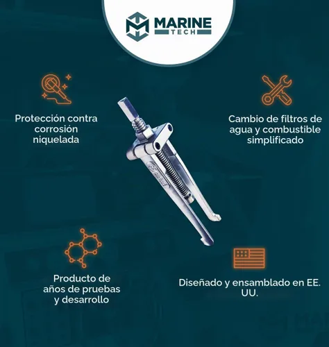 Vista 5 de Marine Tech Tools Extractor de portador de cojinete inferior AMT0017