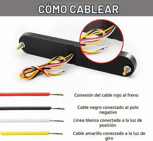 Vista 7 de Paquete de 2 barras de luces traseras LED de 9 pulgadas para remolque + parada de freno + conjunto de luces de señal de giro e identificación, tira