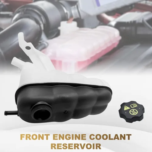 Vista 6 de PartsFlow Tanque de depósito de refrigerante con tapa compatible con Chevrolet Silverado GMC Sierra Cadillac Escalade Yukon 603-054 22797286
