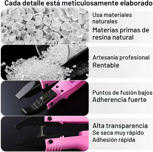 Vista 5 de Maitys Pegamento para encoladora de cantos termofusible de 3.53 oz para máquina de bandas de borde, gránulos de pegamento caliente, cuentas
