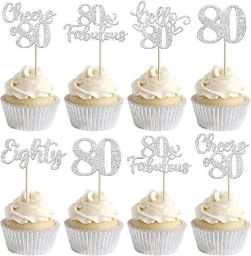 Vista 76 de 30 piezas de adornos para cupcakes de 12 cumpleaños feliz, brillantes doce, hola 12, felicitaciones a 12 años, adornos para cupcakes, 12