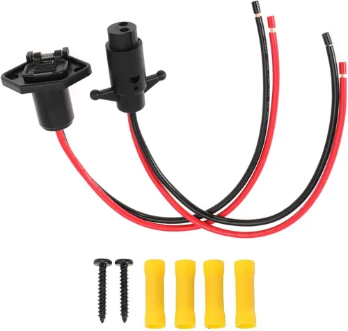 Vista 12 de Conector hembra de motor de arrastre de 12 V 10AWG 2 cables Conector de motor de arrastre para barco marino (Plug-FE1)
