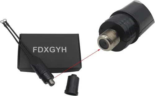 Vista 5 de FDXGYH Conector de antena de TV al aire libre 2pcs Transformador a juego de 300 Ohm a 75 Ohm Adaptador de cable coaxial UHF VHF FM