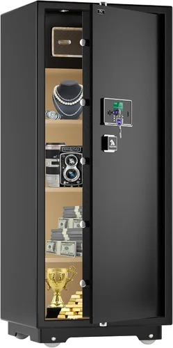 Vista 9 de TIGERKING Caja Fuerte Grande de Servicio Pesado, Caja Fuerte Digital de Seguridad para el Hogar de 3.47 Pies Cúbicos con Cerradura de Combinación