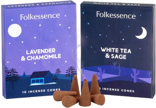 Vista 16 de Folkulture Conos de Incienso Perfumados Juego de 6 (120 Conos) con Porta Conos de Incienso Incienso de Lavanda, Palo Santo, Incienso de Sándalo