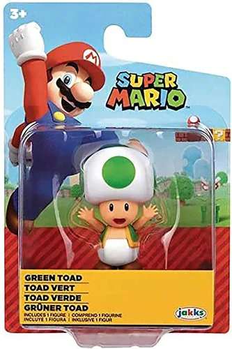 Vista 2 de World of Nintendo Super Mario - Figura de acción de sapo verde de 25 pulgadas