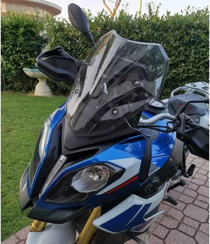 Vista 9 de GLoyer Motorcycle Windshield Windscreen Compatible with BMW S1000XR S 1000 XR K49 2015 2016 2017 2018 2019 Wind Screen Deflectors Windshield Black