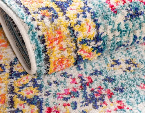 Vista 9 de Unique Loom Colección Monterey - Alfombra de área Adobe (2' x 3' 1" Rectángulo Azul/Beige)
