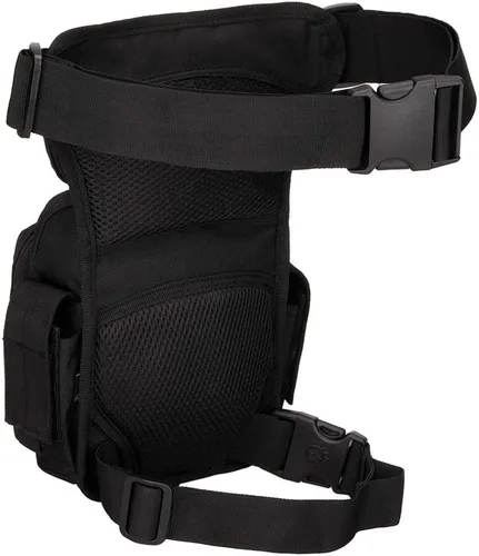 Vista 2 de Bolsa táctica de pierna caída para hombres y mujeres, bolsa militar para muslo, al aire libre, motocicleta, senderismo, cintura, riñonera, bolsa
