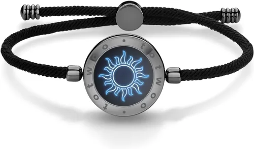 Vista 9 de TOTWOO Pulseras táctiles de larga distancia con sol y luna para parejas