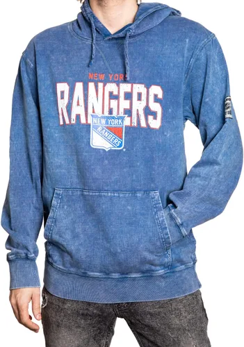 Vista 15 de Calhoun NHL Sudadera con capucha unisex Acid Wash - Sudadera de forro polar vintage para fanáticos
