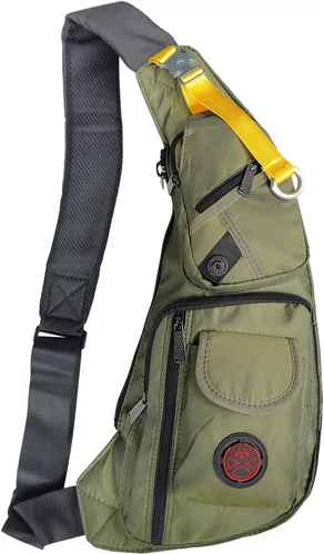 Vista 11 de Mochila de Nylon para el Pecho y Hombro, Bandolera para Bicicleta, Viaje, Gimnasio