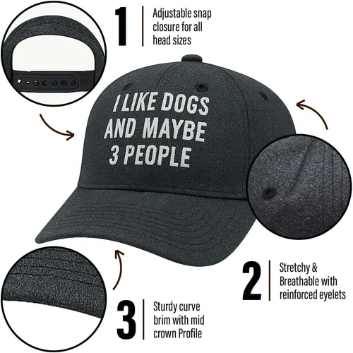 Vista 8 de Crazy Dog T-Shirts Sombreros de pesca divertidos Gorras gráficas de peces divertidos