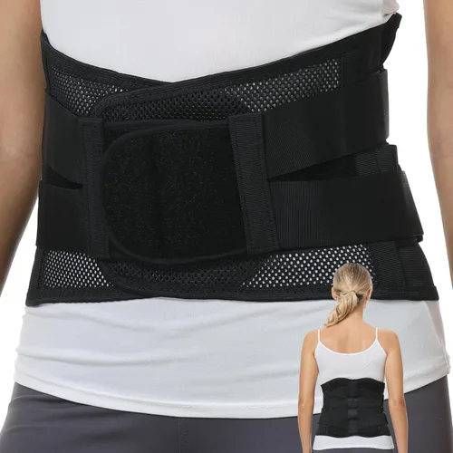 Vista 8 de Ajustable Deluxe Doble Pull Ortesis Lumbar/lumbar cinturón, alivio del dolor, Material transpirable – Amplia Back Support – Tamaño S, M, L, XL, XXL.