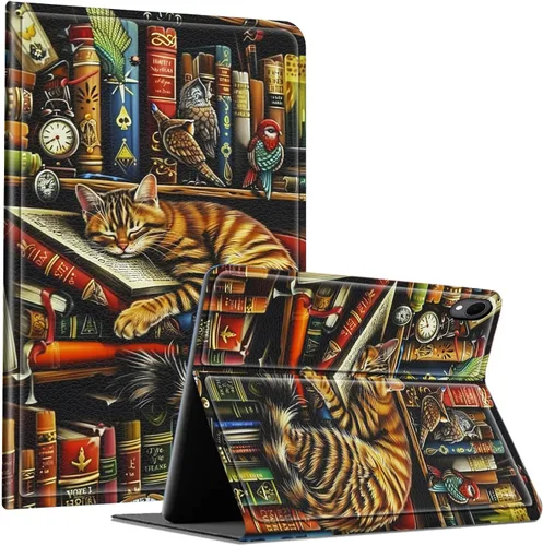 Vista 101 de Slim Case for Samsung Galaxy Tab S10 Lite / S10 FE / S9 FE 10.9" & Galaxy Tab S9 11", Multi-Angle Stand PU Leather Smart Folio Cover with Soft TPU
