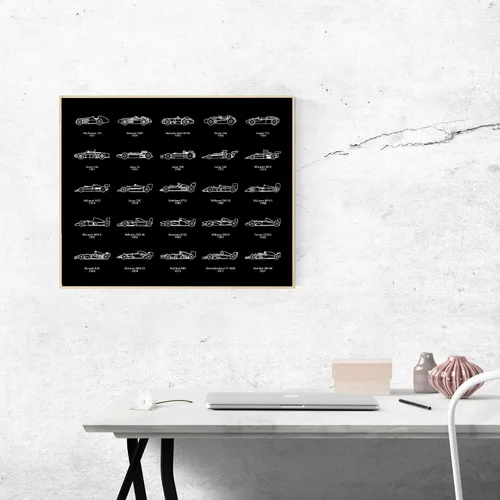 Vista 7 de Custom Car Posters Póster de pista de carreras de Fórmula 2026, diseño de circuitos destinados a los fanáticos de las carreras de Fórmula de regalo