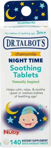 Vista 6 de Dr. Talbot's Tabletas calmantes de manzanilla nocturnas, de inspiración natural, disolución rápida, 140