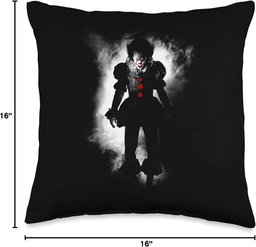 Vista 4 de Pennywise IT – Almohada flotante, 16.0 x 16.0 in, multicolor