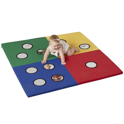 Vista 12 de ECR4Kids SoftZone 123 Look at Me - Tapete de actividades plegable, surtido Variado