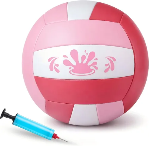 Vista 7 de Leitee 5/8.5 pulgadas impermeable piscina voleibol natación agua playa voleibol con bomba de cubierta suave para adultos juego actividades al aire