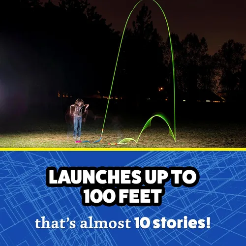 Vista 3 de Stomp Rocket Recambios de cohetes ultra LED, 2 cohetes, cohetes LED de repuesto con punta de espuma para niños, divertidos juguetes para patio