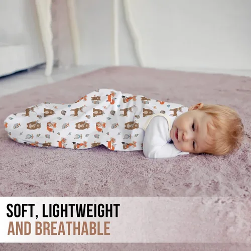 Vista 7 de Manta de algodón orgánico para bebé, saco de dormir 0.5 TOG 0-6 meses Adventure