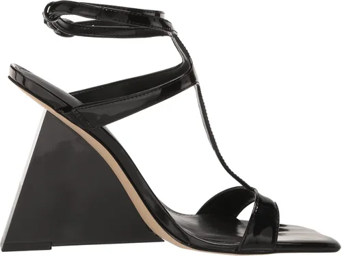 Vista 6 de GUESS Tacones de cuña Bacio metálicos con correa en T para mujer