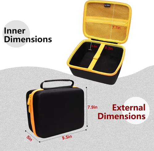 Vista 4 de LTGEM - Funda compatible con el enrutador inalámbrico DEWALT DCW600B / DWP611 20V Max XR (solo funda)