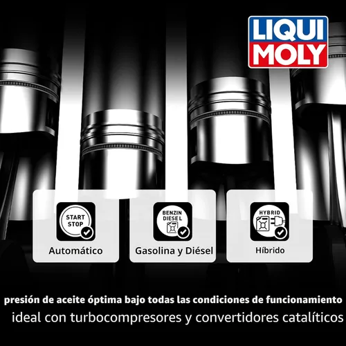 Vista 4 de Liqui Moly Top Tec 6600 SAE 0W-20 Aceite de motor totalmente sintético 5 litros SKU: 22046