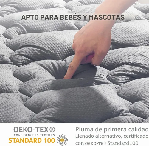 Vista 3 de Sonive Protector de colchón impermeable, protector de colchón individual con bolsillo profundo de hasta 21 pulgadas, protector de colchón ajustable
