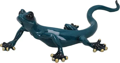 Vista 20 de AB Tools Blue Gecko Lizard Resina Cobertizo de pared Escultura Decoración Estatua Pequeña Casa Ornamento