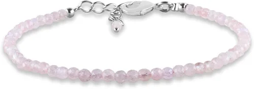 Vista 22 de InfinityGemsArt Natural Stone Beads Dainty Bracelet Jewelry for Women, Crystals and Gemstones Birthstone 925 Sterling Silver Chain 8 inch Gifts For