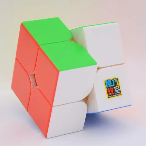 Vista 2 de Bukefuno MoYu RS2M 2022 - Cubo magnético de velocidad 2x2 sin calcomanías Magic MFJS RS 2M 2x2 rompecabezas cubo Moyu RS2M 2x2 2022 Speed RS2 M Cube